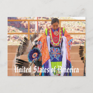 Postkarte für den nördlichen Amerikanische Ureinwo