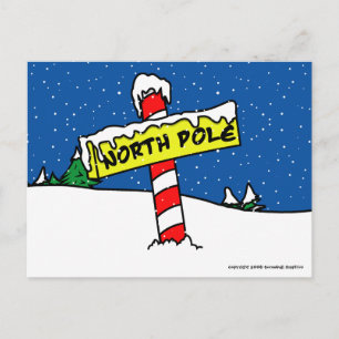 Postkarte für den Nordpol