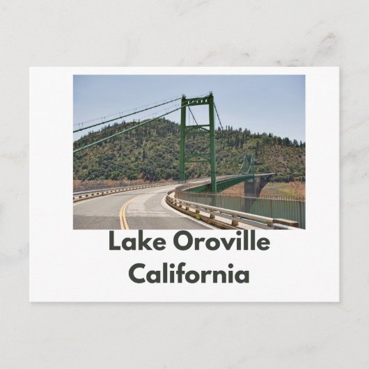 Postkarte für den Oroville-See (Vorderseite)