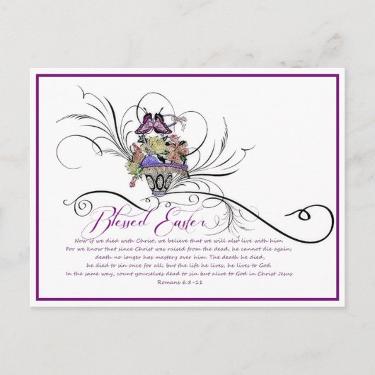 Postkarte für den Ostern (Vorderseite)