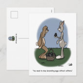 Postkarte für den Osterurlaub (Vorne/Hinten)