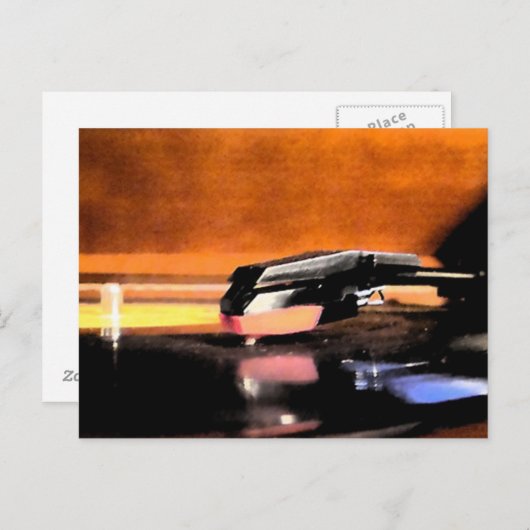 Postkarte für den Record-Player (Vorne/Hinten)