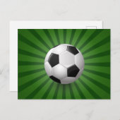Postkarte für den Retro-Fußball (Vorne/Hinten)