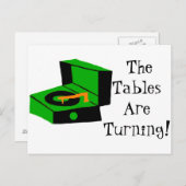 Postkarte für den Retro-Record (Vorne/Hinten)