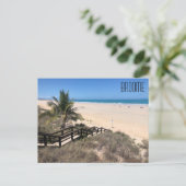 Postkarte für den Sand am Meer (Stehend Vorderseite)