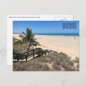 Postkarte für den Sand am Meer (Vorne/Hinten)