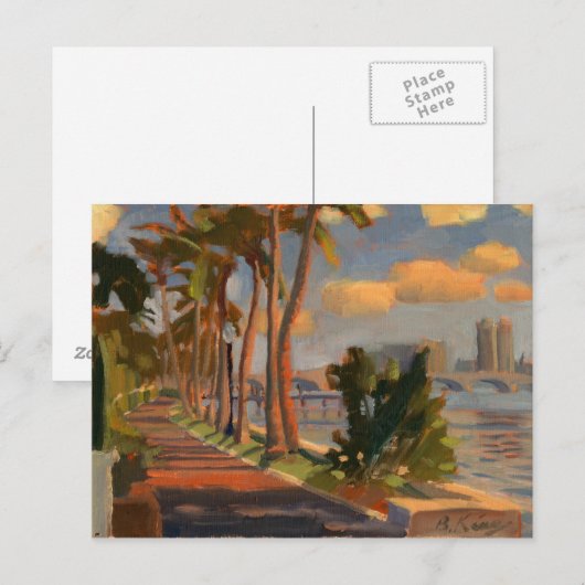 Postkarte für den Seeweg (Vorne/Hinten)