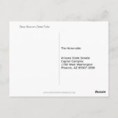 Postkarte für den Senat (Rückseite)