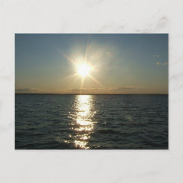 Postkarte für den Sonnenuntergang der RI