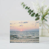 Postkarte für den Sonnenuntergang des Clearwater B (Stehend Vorderseite)