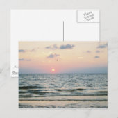 Postkarte für den Sonnenuntergang des Clearwater B (Vorne/Hinten)