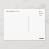 Postkarte für den Strand von Daytona (Rückseite)