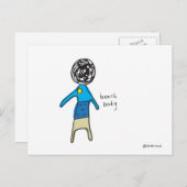 Postkarte für den Strandkorb (Vorne/Hinten)