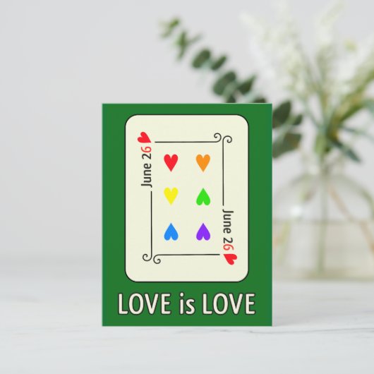 Postkarte für den Tag der Eheschließung (Stehend Vorderseite)