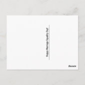 Postkarte für den Tag der Eheschließung (Rückseite)