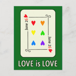 Postkarte für den Tag der Eheschließung