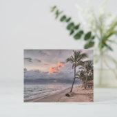 Postkarte für den tropischen Strand (Stehend Vorderseite)