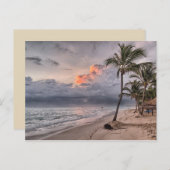 Postkarte für den tropischen Strand (Vorne/Hinten)