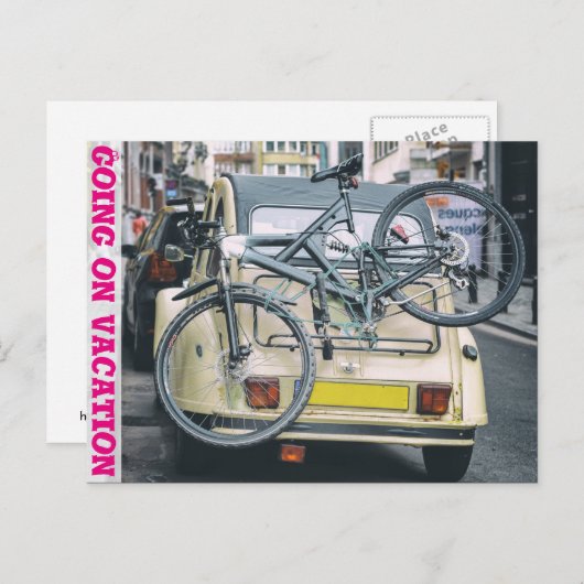 Postkarte für den Urlaub (Vorne/Hinten)