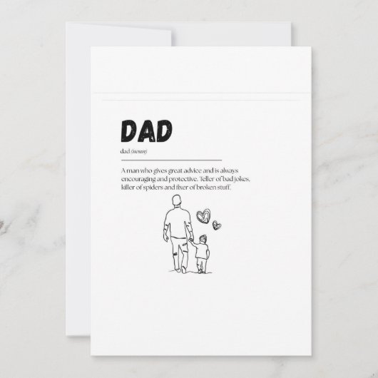Postkarte für den Vatertag (Vorderseite)