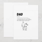 Postkarte für den Vatertag (Vorne/Hinten)