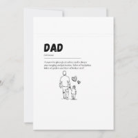 Postkarte für den Vatertag