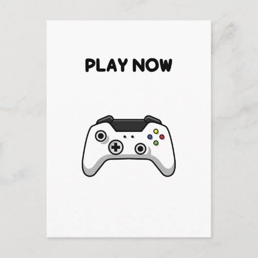 Postkarte für den Videospielcontroller (Vorderseite)