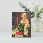 Postkarte für den Vintagen Muttertag (Stehend Vorderseite)
