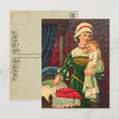 Postkarte für den Vintagen Muttertag (Vorne/Hinten)