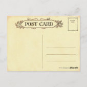 Postkarte für den Vintagen Muttertag (Rückseite)