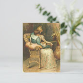 Postkarte für den Vintagen Muttertag (Stehend Vorderseite)