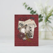 Postkarte für den Vintagen Muttertag (Stehend Vorderseite)