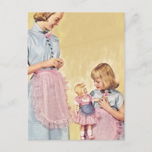 Postkarte für den Vintagen Muttertag (Vorderseite)