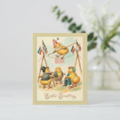 Postkarte für den Vintagen Osterkick (Stehend Vorderseite)