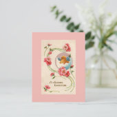 Postkarte für den Vintagen Osterkick (Stehend Vorderseite)