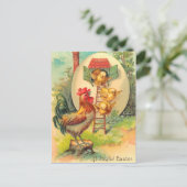 Postkarte für den Vintagen Osterkick (Stehend Vorderseite)