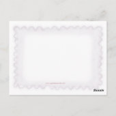 Postkarte für den Vogelbrieferhaufen (Rückseite)