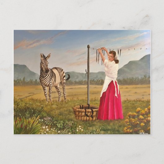 Postkarte für den Waschtag (Vorderseite)