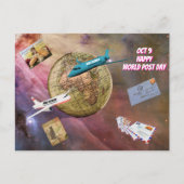 Postkarte für den Weltposttag (9. Oktober) (Vorderseite)