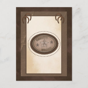 Postkarte für den Western eines benutzerdefinierte