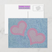 Postkarte für Denim-n-Hearts (Vorne/Hinten)
