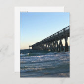 Postkarte für die Ankündigung des Strandes (Vorne/Hinten)