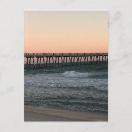 Postkarte für die Ankündigung des Strandes