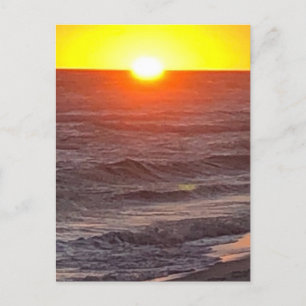 Postkarte für die Ankündigung des Strandes