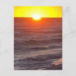 Postkarte für die Ankündigung des Strandes