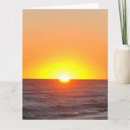 Postkarte für die Ankündigung von Strand