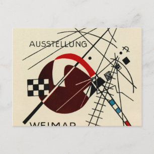Postkarte für die Ausstellung Bauhaus von Kandinsk