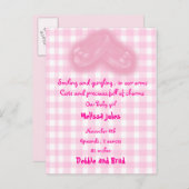 Postkarte für die Babyankündigung (Vorne/Hinten)