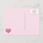 Postkarte für die Babyankündigung (Rückseite)