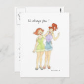 Postkarte für die benutzerdefinierte Rücksendung (Vorne/Hinten)